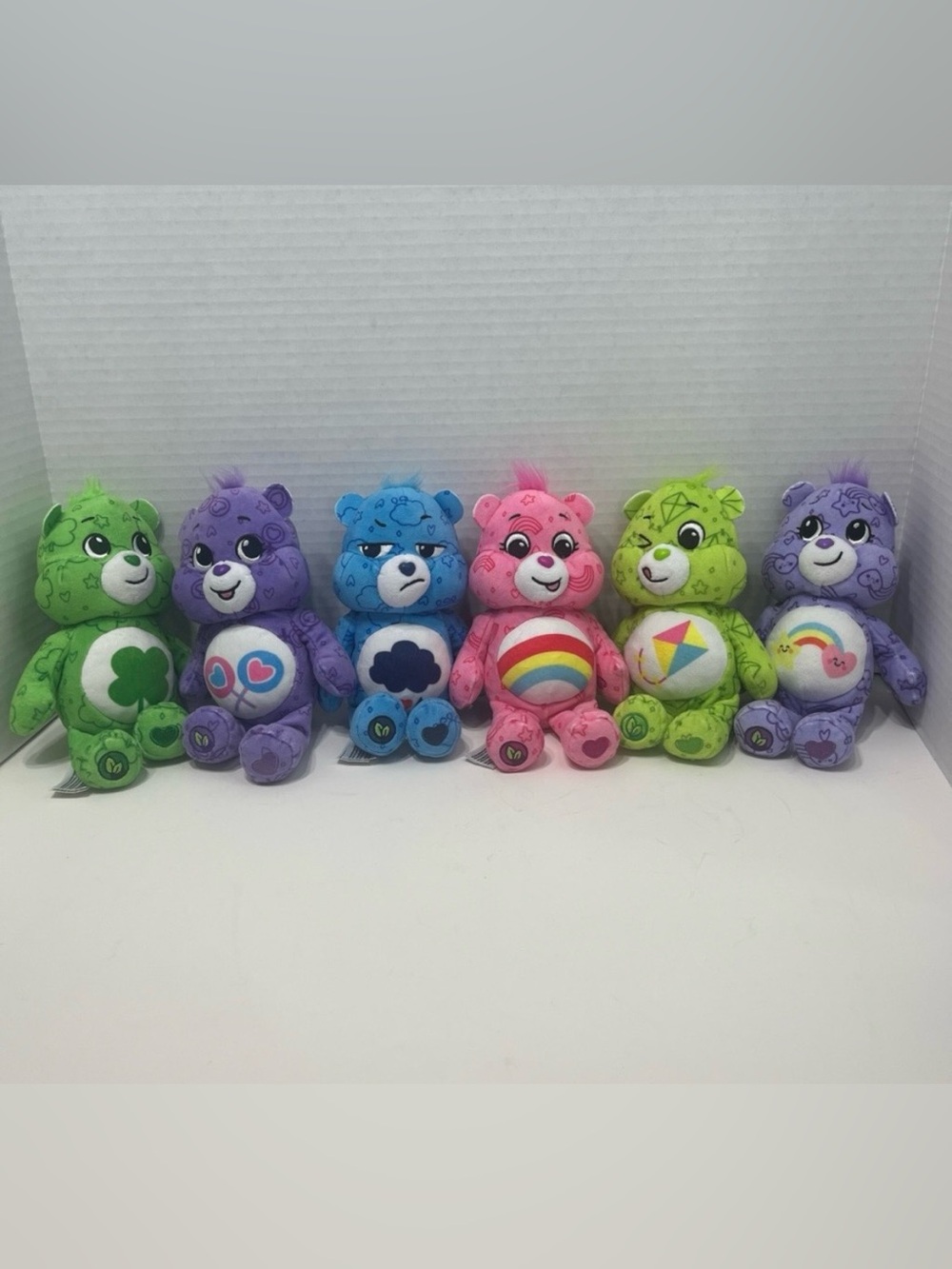 CARE BEARS lot of 6 special edition plush bears stuffed animals toys dolls